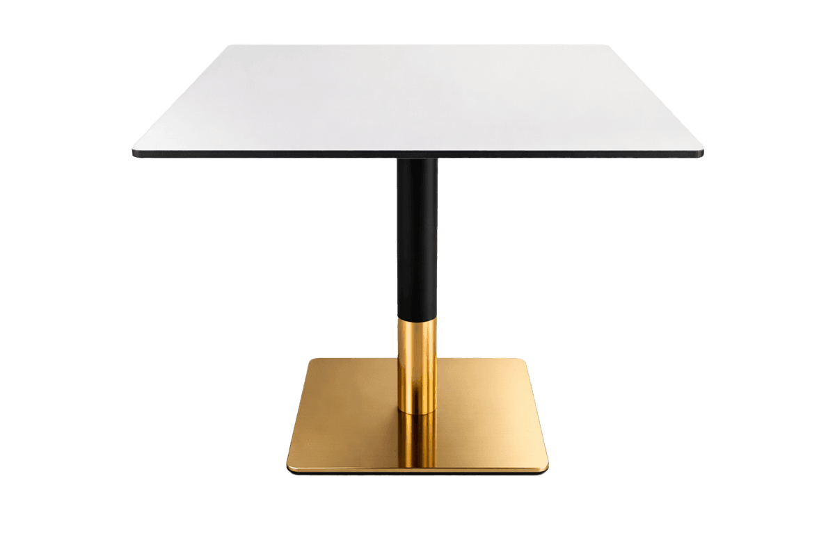 Detaliu masă compact laminat Masivo — finisaj premium
